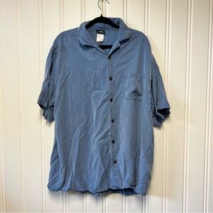 🌊 Kavu Blue Button Front Shirt – Size XL – Casual Coastal Style